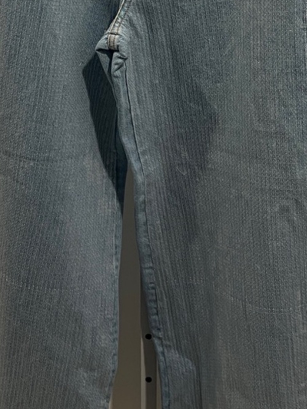 Pilcro Light Blue Sequin Wide-Leg Jeans. - Picture 4 of 5